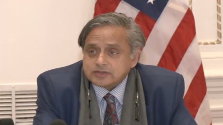 Congress MP Shashi Tharoor during all-party global outreach programme in US.