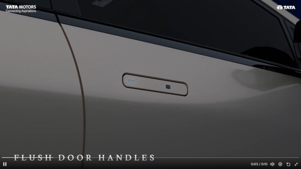 Tata Altroz facelift flush door handles