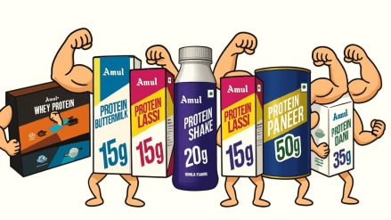 Amul’s challenge lies in reshaping its dairy-centric image and ensuring that taste aligns with consumer expectations, as social media buzz indicates mixed reactions to protein-enriched products’ flavour profiles. (Image: AI Generated)