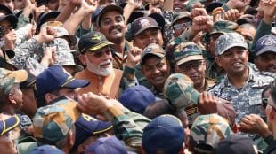 PM Modi meets jawans at Adampur airbase