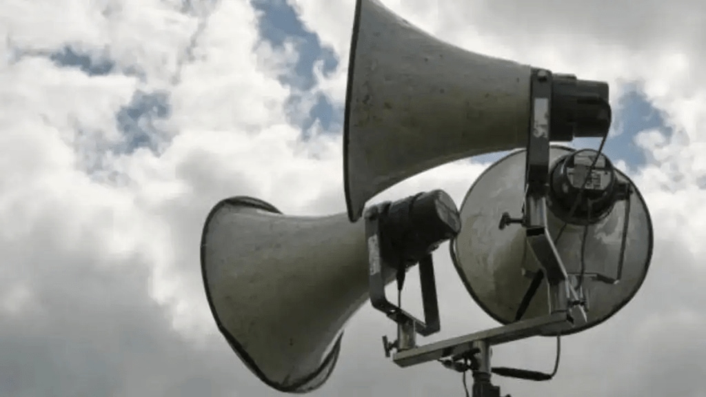 air raid sirens, Delhi PWD Headquarters