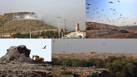 waste line, Gazipur, Mumbai, Ambikapur, waste dumping, waste management,