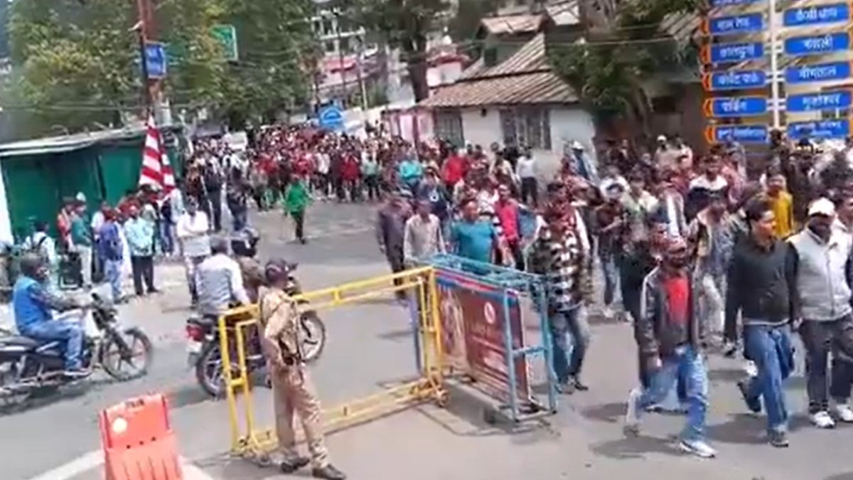 Day after vandalism and assault, Nainital witnesses huge protest as communal tension flares up Day after vandalism and assault, Nainital witnesses huge protest as communal tension flares up