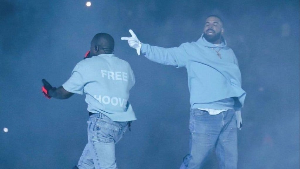 Kanye West and Drake' Free Hoover concert