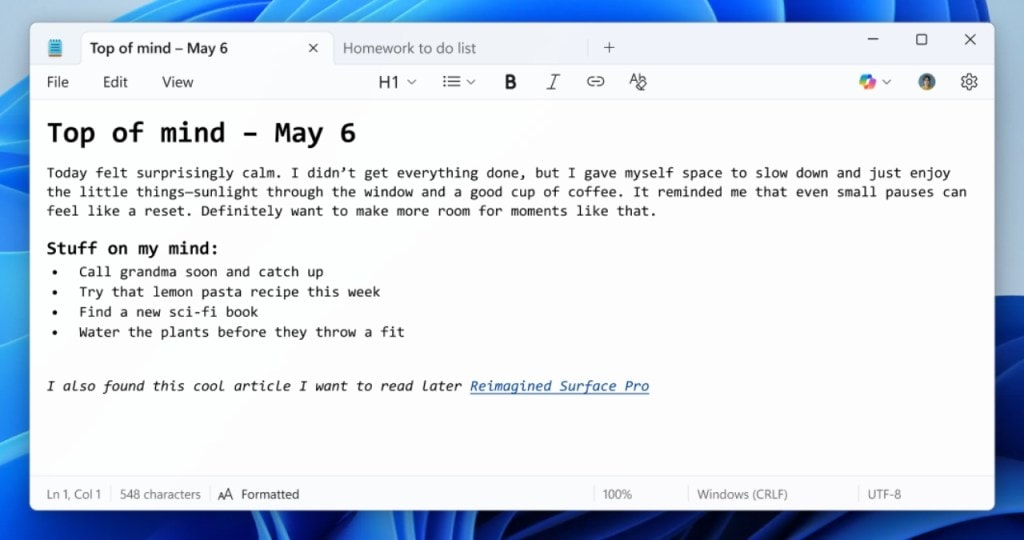 microsoft notepad