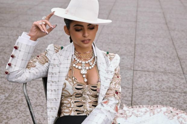 Isha Ambani wore diamonds from her personal collection. So big, they blinded the flashes at the Met 2025. Her outfit was custom Anamika Khanna and she truly embodied the theme. (Image: X)