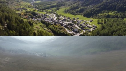 Swiss glacier collapse buries Alpine village in mud and ice