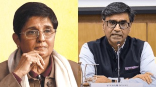 Kiran Bedi then described Vikram Misri’s life, stating he rose from “ashes to authority” not through “protests or revenge”, but with “books, belief and backbone”. 