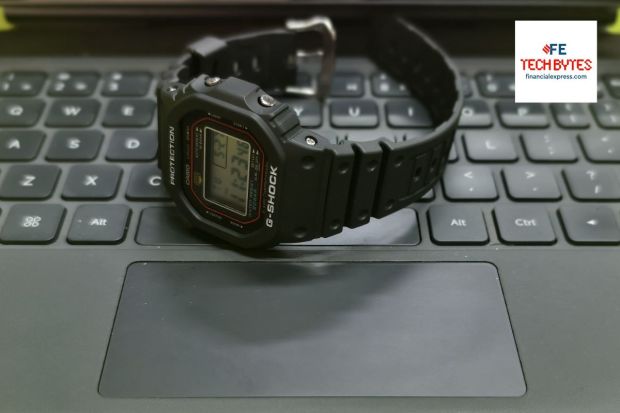 Celebrating over 40 years of innovation, this new model highlights G-SHOCK’s strong connection to its original style and cutting-edge technology. The DW-5000R features a stainless-steel case, a band that closely matches the original, and updated elements like a bright LED light and eco-friendly materials made from bio-based resin. It combines classic design with modern features for a more sustainable future.