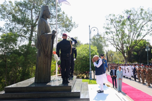 India and Cyprus have traditionally enjoyed strong diplomatic relations since the establishment of ties in 1962. Cyprus has consistently supported India's position on Kashmir and other key issues at international platforms, including the United Nations. (Photo Source - ANI)