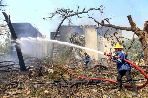 The aircraft was carrying 242 passengers, including 52 British nationals. It went down shortly after takeoff. (Image Source: PTI) 