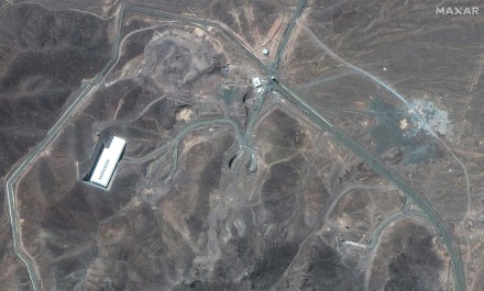 This satellite image provided by Maxar Technologies shows vehicles at Fordo enrichment facility in Iran on June 19 (Photo: AP/PTI)
