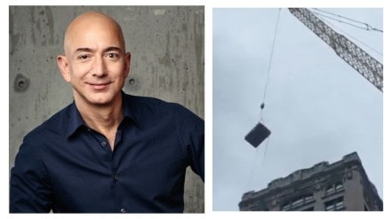 A viral video claimed that a portion of the iconic Fifth Avenue in Manhattan was shut down as Amazon founder Jeff Bezos reportedly had furniture delivered to his penthouse on the Upper East Side