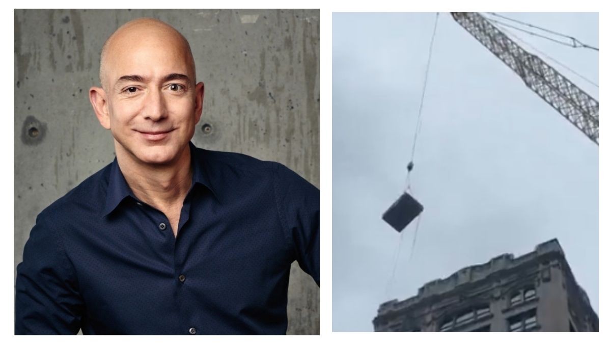 A viral video claimed that a portion of the iconic Fifth Avenue in Manhattan was shut down as Amazon founder Jeff Bezos reportedly had furniture delivered to his penthouse on the Upper East Side A viral video claimed that a portion of the iconic Fifth Avenue in Manhattan was shut down as Amazon founder Jeff Bezos reportedly had furniture delivered to his penthouse on the Upper East Side