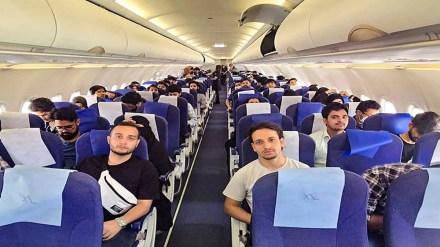 Evacuated Indian students from Iran arrive in Delhi Evacuated Indian students from Iran arrive in Delhi