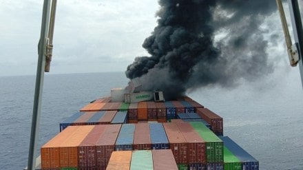 kerala ship fire kerala ship fire