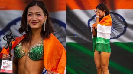 India’s Hillang Yajik wins a Gold medal at South Asian Bodybuilding and Physique Sports Championships 2025