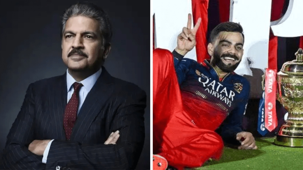 Anand Mahindra quotes Rabindranath Tagore as Kohli breaks down after RCB’s maiden IPL victory Anand Mahindra quotes Rabindranath Tagore as Kohli breaks down after RCB’s maiden IPL victory
