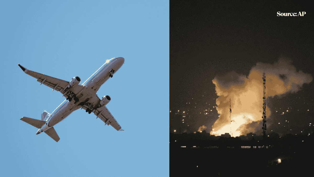 Israel-Iran conflict triggering fresh turbulence for Indian aviation sector.