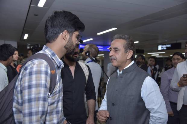 MoS Kirti Vardhan Singh received them at the airport. (Photo source: X@MEAIndia)