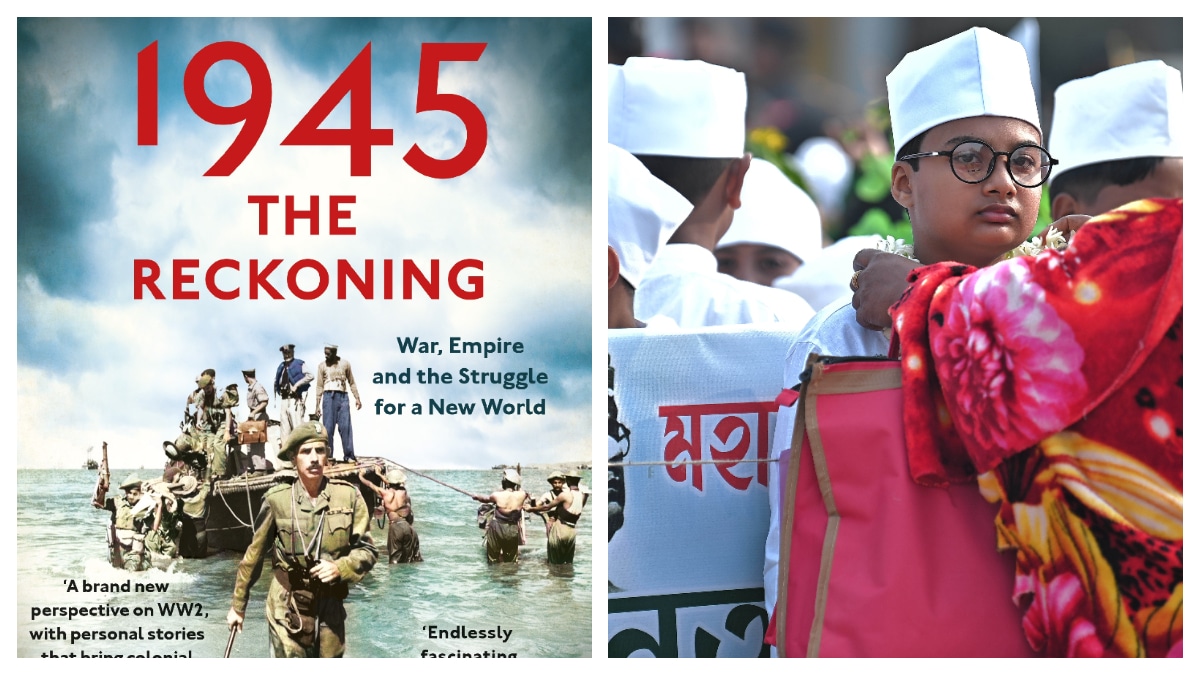 A file photo of students taking part in a rally on the 126th birth anniversary of Netaji Subhas Chandra Bose in Agartala. The anomalous role that undivided India had in WW2 forms a major part of the book. (Image Source: Express Photo)