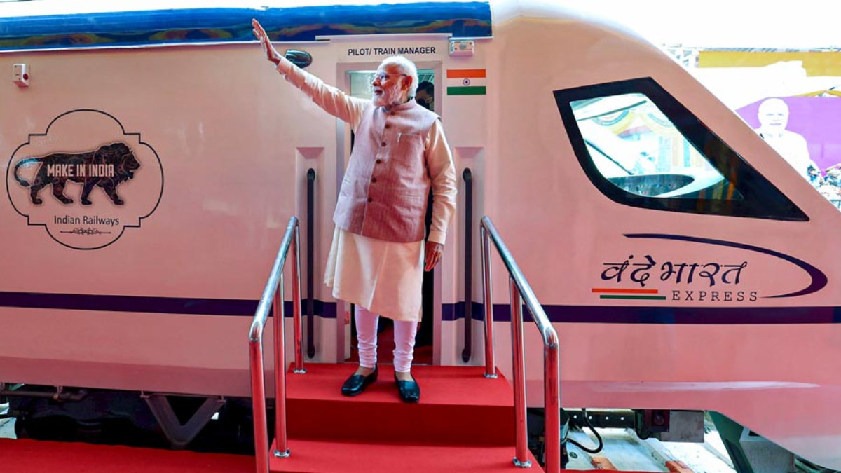 Modi to flag off two new vande bharat trains Modi to flag off two new vande bharat trains