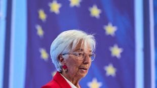 President of the European Central Bank Christine Lagarde attends a press conference in Germany on June 5