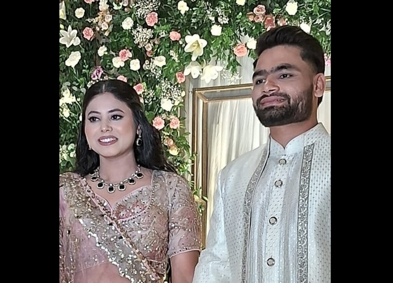 Cricketer Rinku Singh gets engaged to Samajwadi Party MP Priya Saroj (Photo: Twitter)