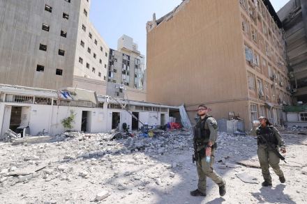 A view of the Soroka Medical Center, after it was hit by a missile fired from Iran on Thursday (Photo: AP)