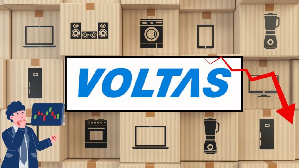 Voltas share price 2025, Voltas stock downgrade, Voltas EPS cut, Voltas target price