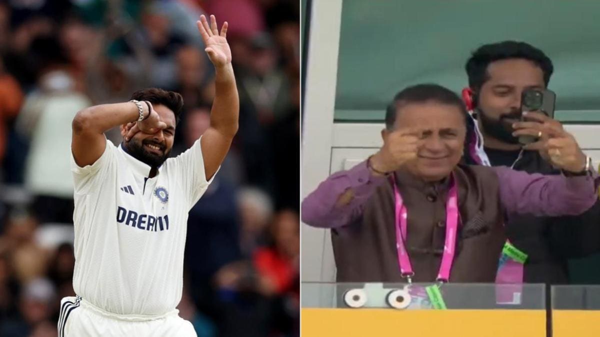 Sunil Gavaskar gestures Rishabh Pant to do somersault after historic second Test century – Watch what he did next