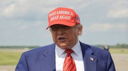 Donald Trump after US attack on Iran