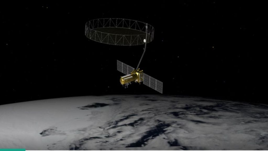 An equal collaboration between NASA and the Indian Space Research Organisation, NISAR will offer unprecedented insights into Earth’s constantly changing land and ice surfaces using synthetic aperture radar technology. The spacecraft, depicted here in an artist’s concept, will launch from India. (Image: NASA)