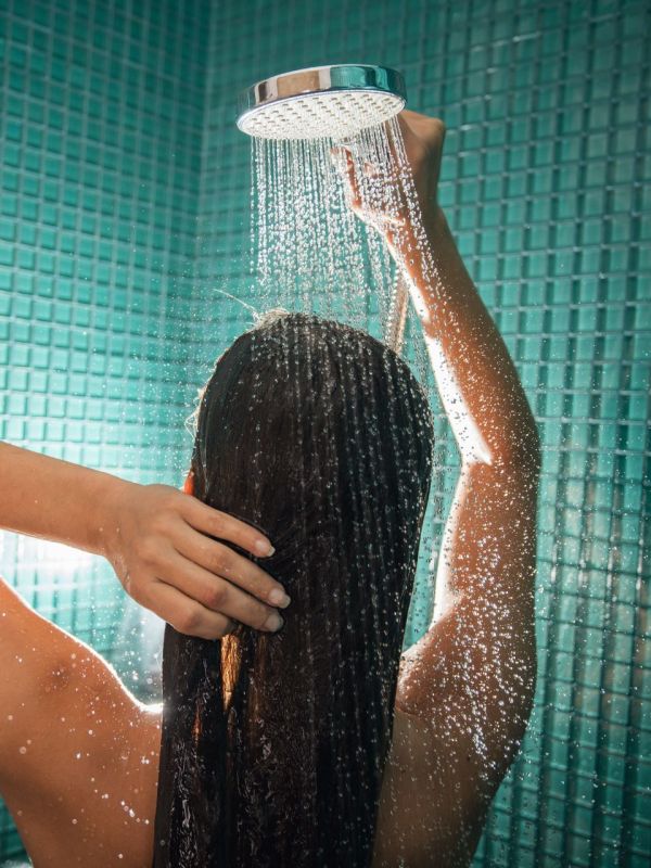can you take a shower during storms