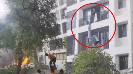 Ahmedabad plane crash: The now-viral videos, which are gut-wrenching to watch, show how the students managed to leave the hostel after the Air India Dreamliner crashed into it.