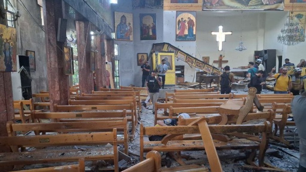 Suicide bomber kills at least 22 in Greek Orthodox church in Syria during Divine Liturgy