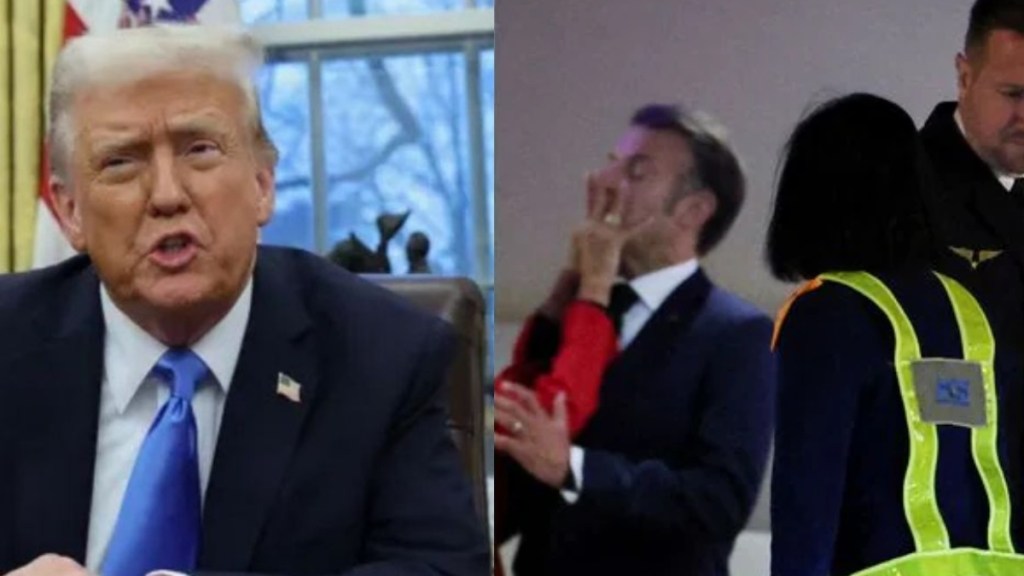‘Make sure the door remains closed’: Trump’s hilarious reply to Emmanuel Macron’s viral shoving video 