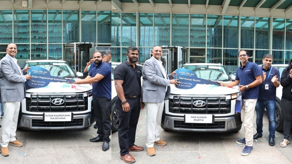 Agilisium surprised 25 of its most dedicated employees with brand-new Hyundai Creta SUVs. Agilisium surprised 25 of its most dedicated employees with brand-new Hyundai Creta SUVs.