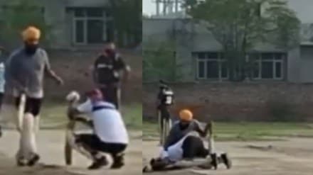 Punjab man dies of heart attack while playing cricket, collapses moments after hitting six Punjab man dies of heart attack while playing cricket, collapses moments after hitting six