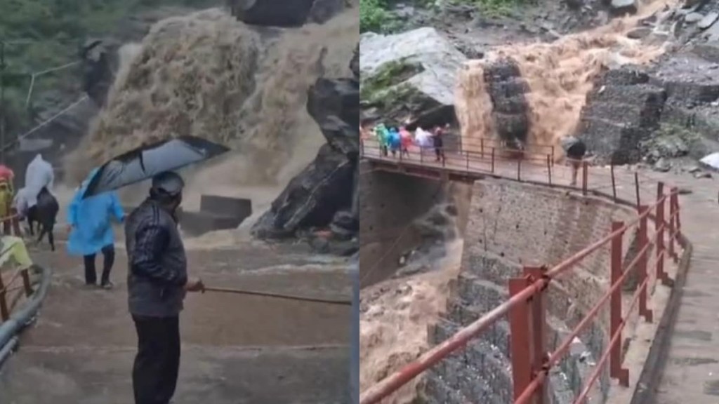 The Kedarnath Yatra has been suspended from Sonprayag due to a fatal landslide near Jangalchatti, which killed one and injured two. (Image Source: Screenshot of video)