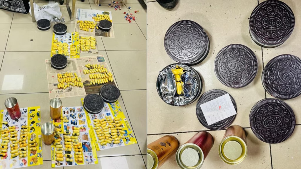 A total of 300 such capsules carrying 6261 grams of Cocaine that hold an estimated value of ₹62.6 crore in the illegal market were recovered from the woman, DRI said in its statement. A total of 300 such capsules carrying 6261 grams of Cocaine that hold an estimated value of ₹62.6 crore in the illegal market were recovered from the woman, DRI said in its statement.