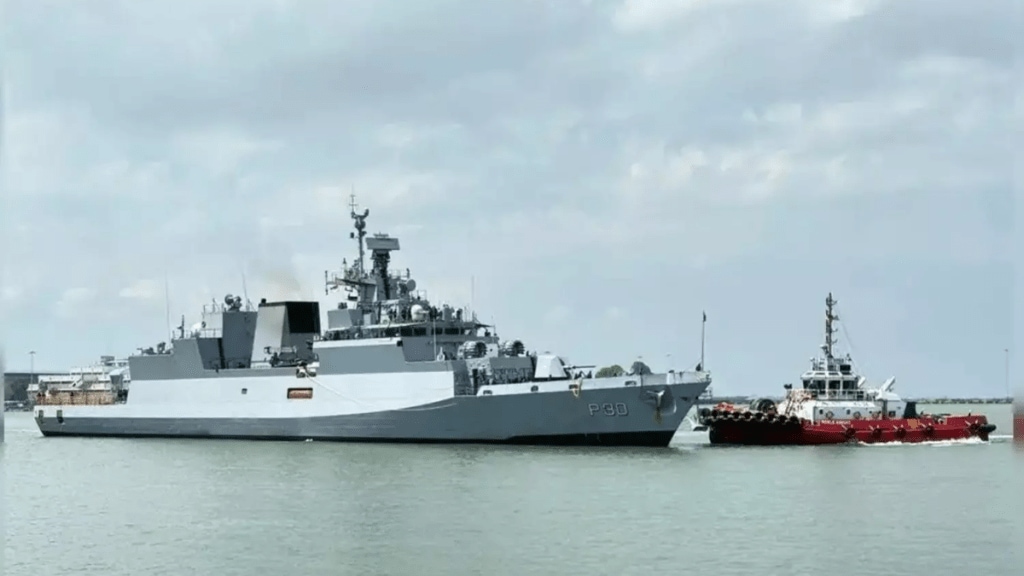 Addressing the commissioning ceremony, Navy Chief Admiral Dinesh K Tripathi termed the commissioning of INS Nistar a ‘historic’ achievement Addressing the commissioning ceremony, Navy Chief Admiral Dinesh K Tripathi termed the commissioning of INS Nistar a ‘historic’ achievement