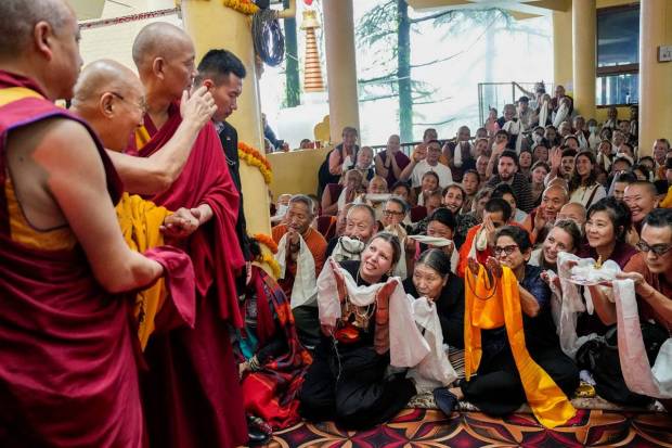 In Pictures| Devotees gather in McLeodganj to pray for Dalai Lama ahead of his 90th birthday