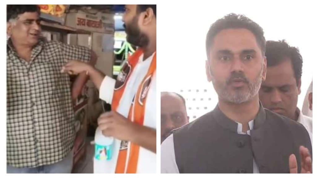 Screenshot of the viral video (Left) and Minister Yogesh kadam (Right). (Image Source: ANI) Screenshot of the viral video (Left) and Minister Yogesh kadam (Right). (Image Source: ANI)