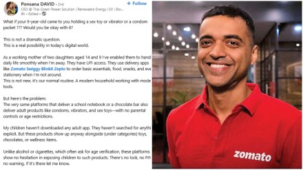 Zomato Deepinder Goyal reacts to viral LinkedIn post