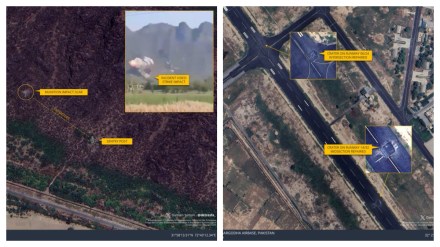 Sargodha and Kirana hit by Indian missiles: Google satellite images solidify Operation Sindoor's triumph. (Image Source: X/ @detresfa_)