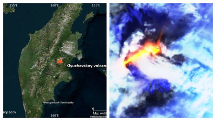 Volcano Eruption Russia, Klyuchevskoi volcano Volcano Eruption Russia, Klyuchevskoi volcano