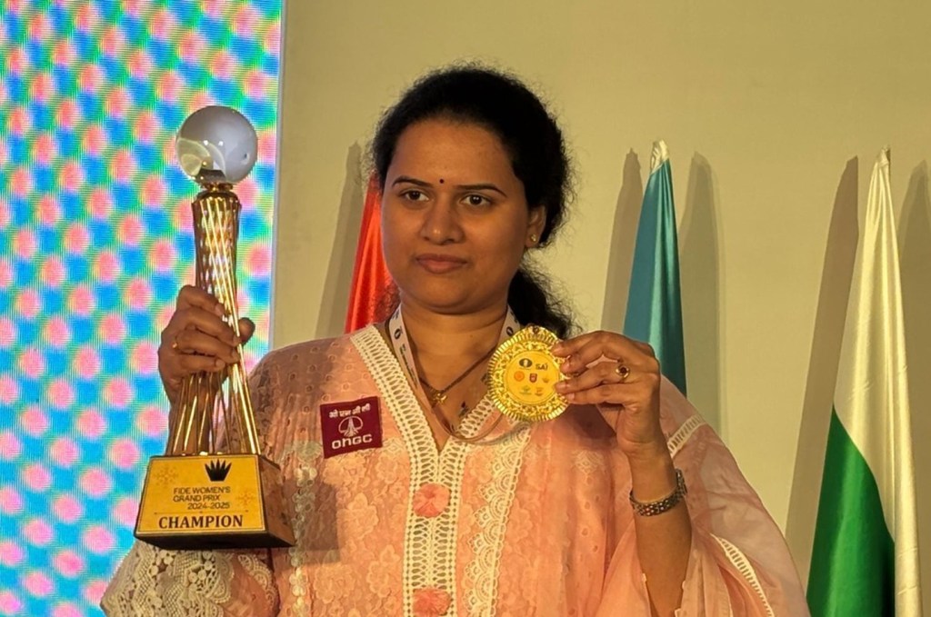 Who is Koneru Humpy? First Indian to reach FIDE Women's Chess World Cup semifinals (Photo: @naralokesh/X)