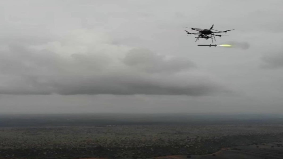 India Boosts Defence with Successful ULPGM-V3 Missile Trials in Kurnool. (Image Source: X / @rajnathsingh)