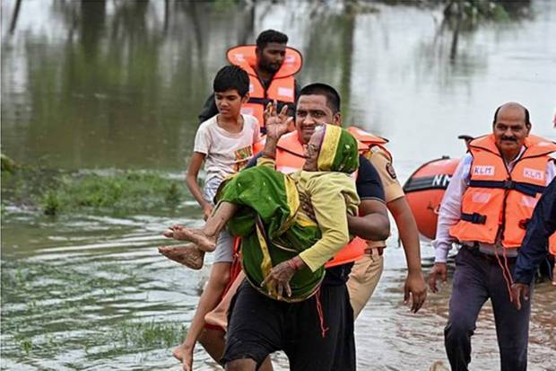 Guwahati and low-lying areas in Assam have also recorded waterlogging and rising river levels, with authorities reviewing for flash flood risks. (Photo source: PTI)